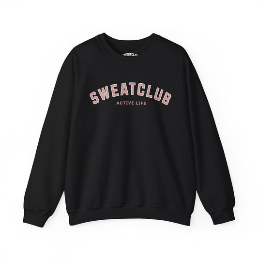 SweatClub Active Life Heavy Blend™ Crewneck Sweatshirt - Black